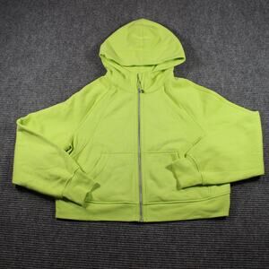 Lululemon Scuba Oversized Full Zip Womens M/L Green Hoodie Waist Length